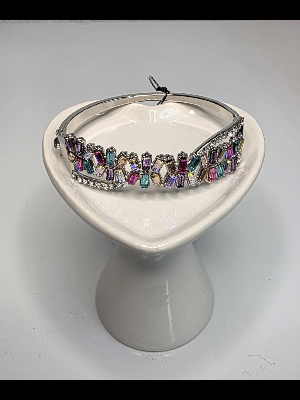Paparazzi Multicolor Crystal Hinge Bracelet - Pink, Purple, Blue, Teal, Gold